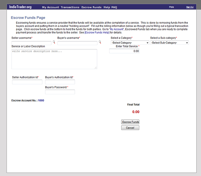 Escrow Transactions